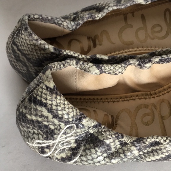 Sam Edelman Python Pattern Flats - Picture 6 of 8